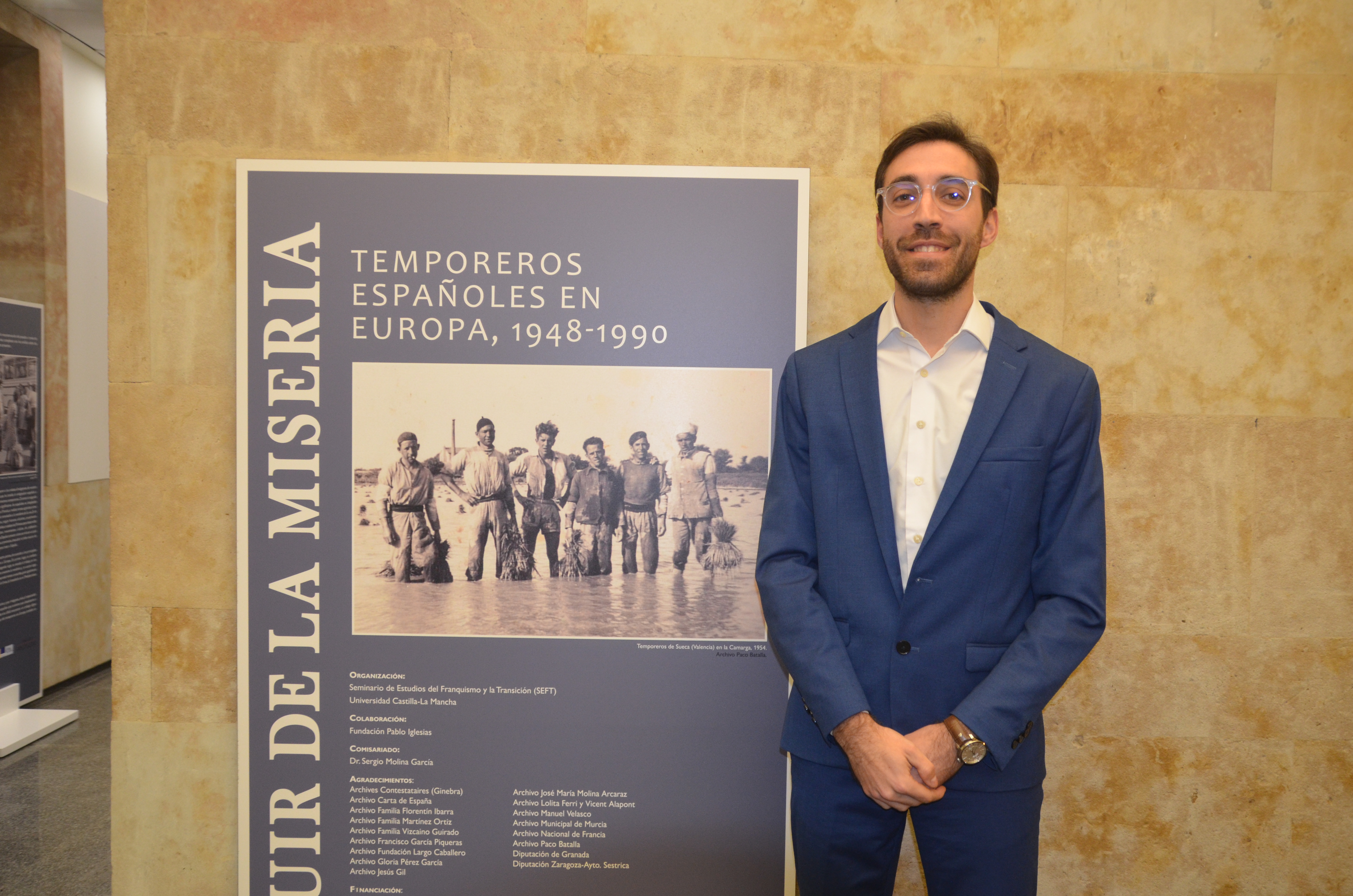 Sergio Molina, comisario de la exposición “Huir de la Miseria”