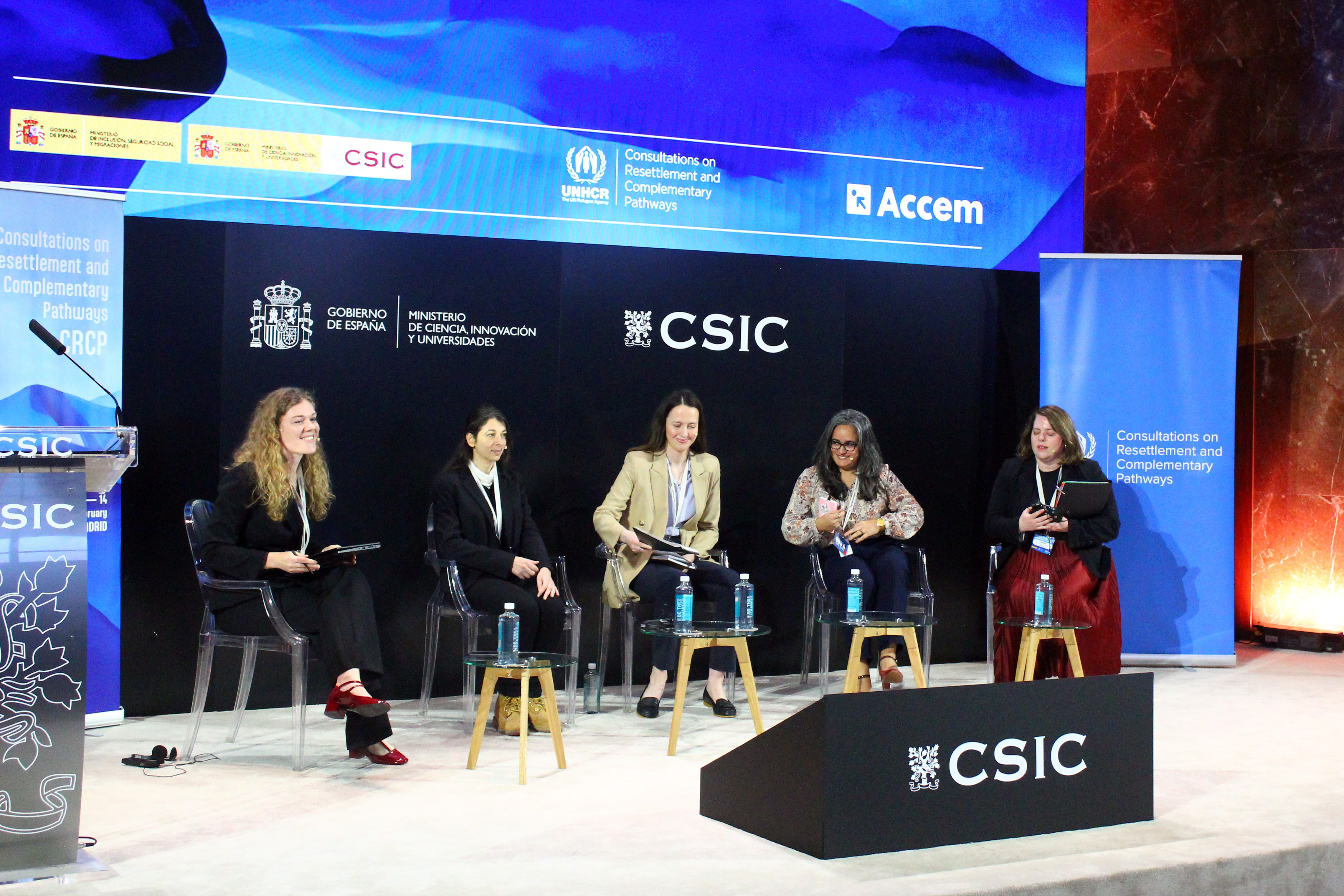 Sara Bortoletti, Suzan Husseini, Joanna Penrose, Majo Rivas y Zoe Williams